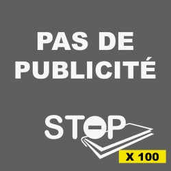 1 autocollant stickers Vert Stop Pub Pas de Publicité Boîte aux lettres La  Poste Anti Spam : : Produits Handmade