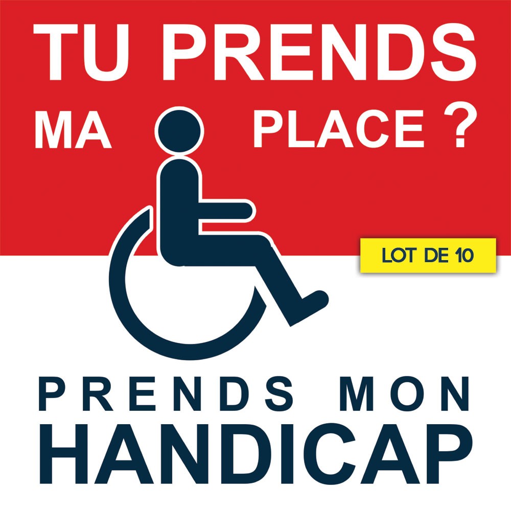 Autocollant Handicapé sonnette - Sticker A moi