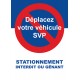 Autocollants pour mauvais stationnement. Par lots.