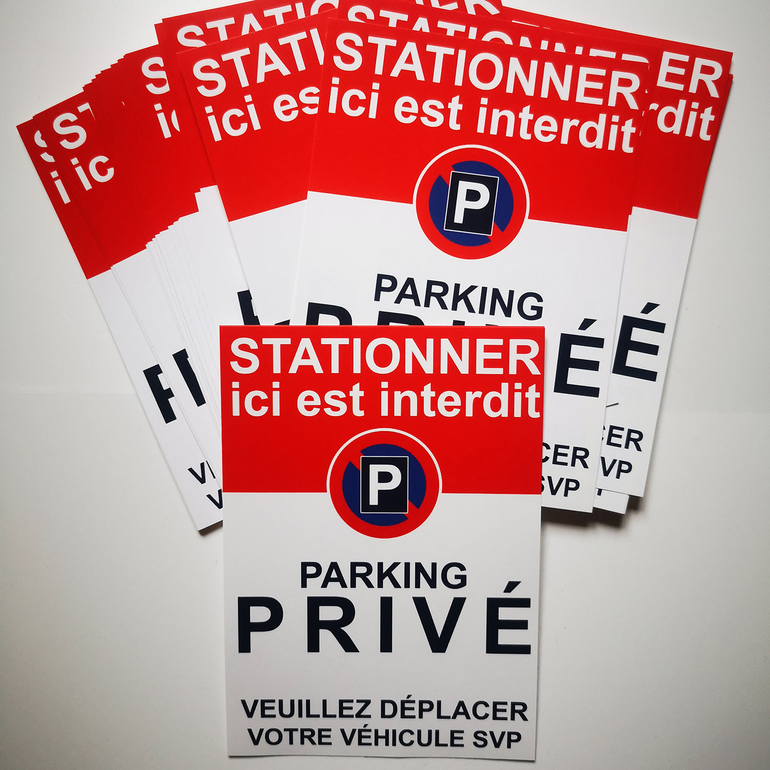autocollant stationnement interdit car parking privé